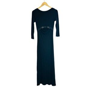Peek-a-boo Women’s Black Dress Size Small Elegant Black Maxi Dress